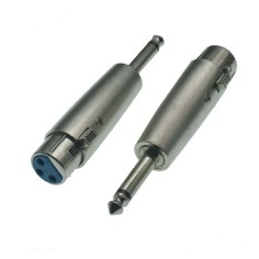 adaptateur-xlr3 femelle-jack 6.35 mono male